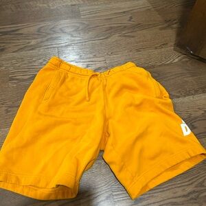 Nike Orange Athletic Shorts Lightweight Elastic Waist